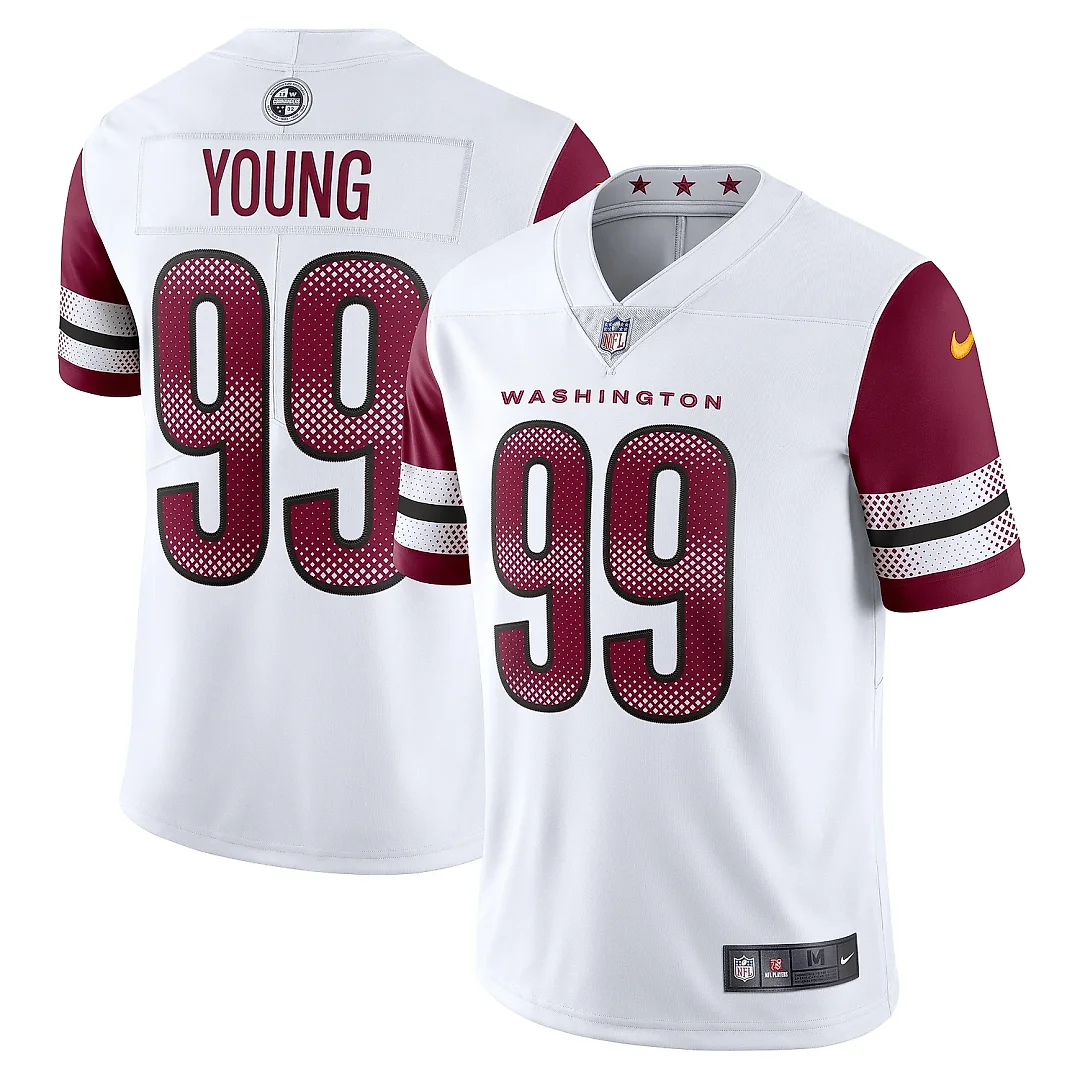 Zennovawear Men's Washington Commanders Chase Young White Vapor Limited Jersey