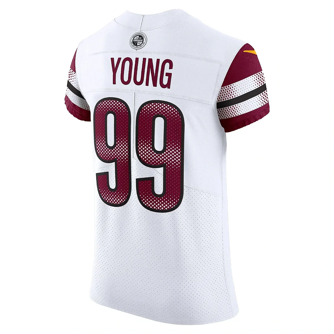 Zennovawear Men's Washington Commanders Chase Young White Vapor Elite Jersey