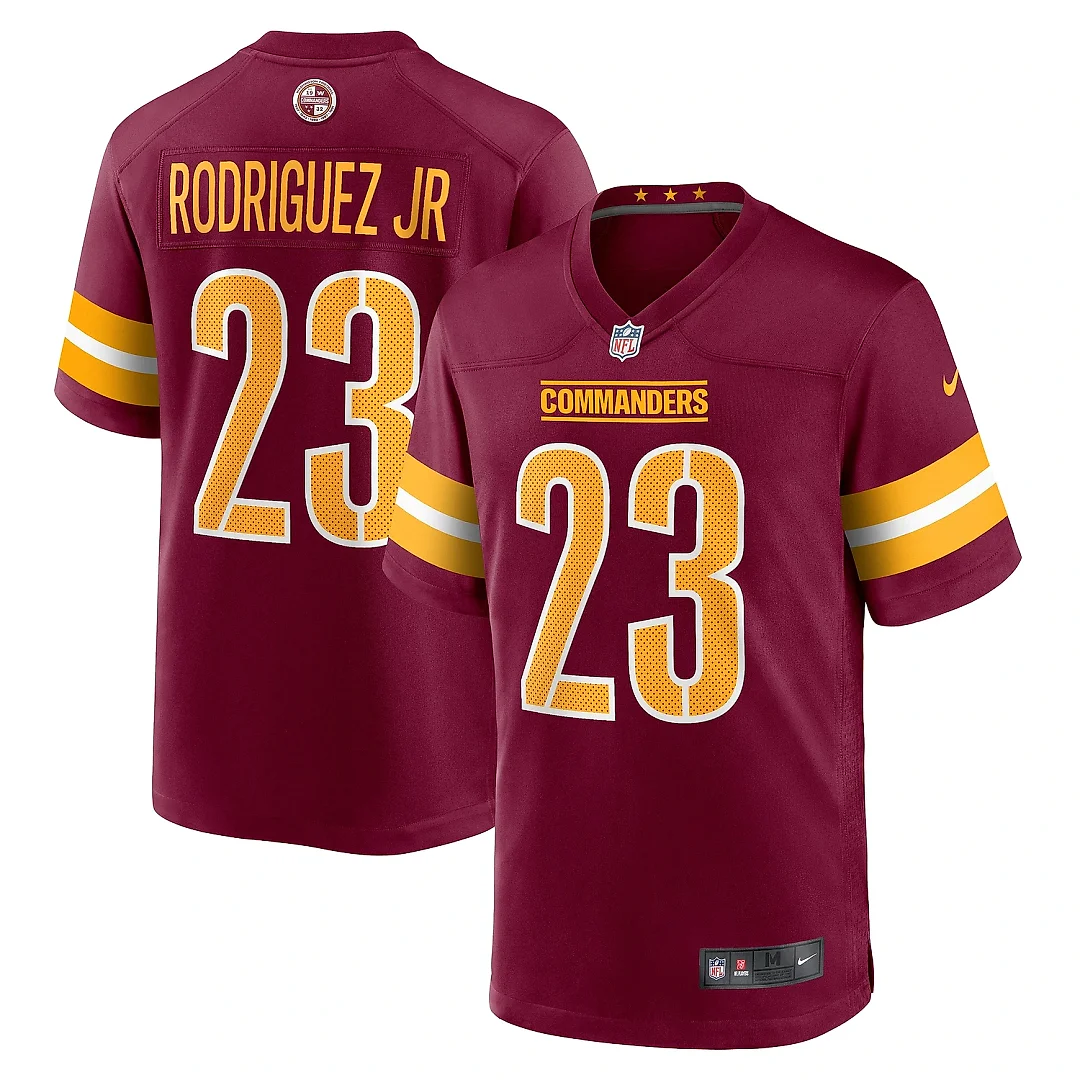 Zennovawear Men's Washington Commanders Chris Rodriguez Jr. Burgundy Team Game Jersey