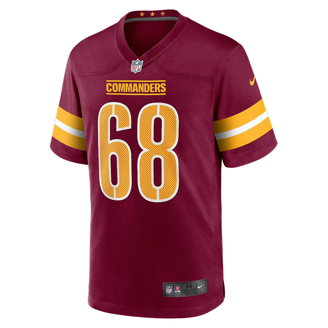 Zennovawear Men's Washington Commanders Curtis Brooks Burgundy Game Jersey