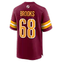 Zennovawear Men's Washington Commanders Curtis Brooks Burgundy Game Jersey