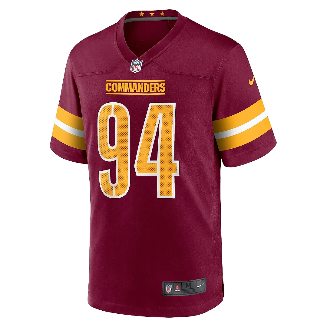 Zennovawear Men's Washington Commanders Da'Ron Payne Burgundy Game Jersey