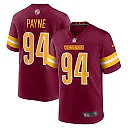 Zennovawear Men's Washington Commanders Daron Payne Burgundy Player Game Jersey