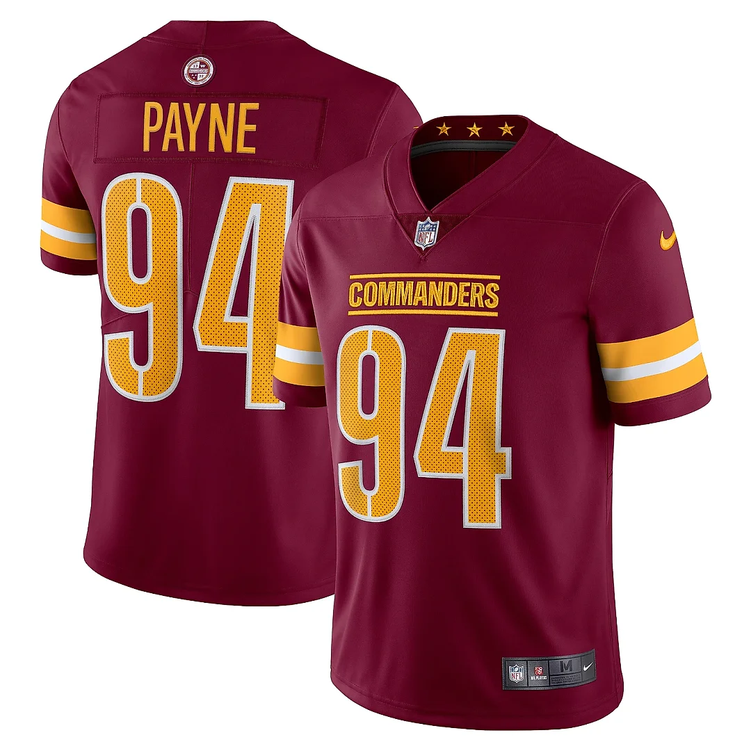 Zennovawear Men's Washington Commanders Da'Ron Payne Burgundy Vapor Limited Jersey