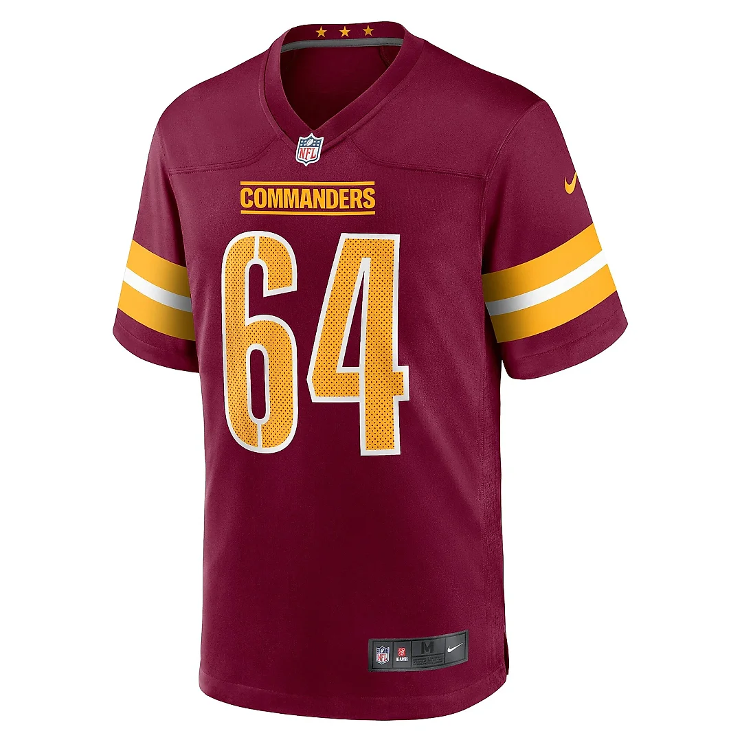 Zennovawear Men's Washington Commanders David Bada Burgundy Game Jersey