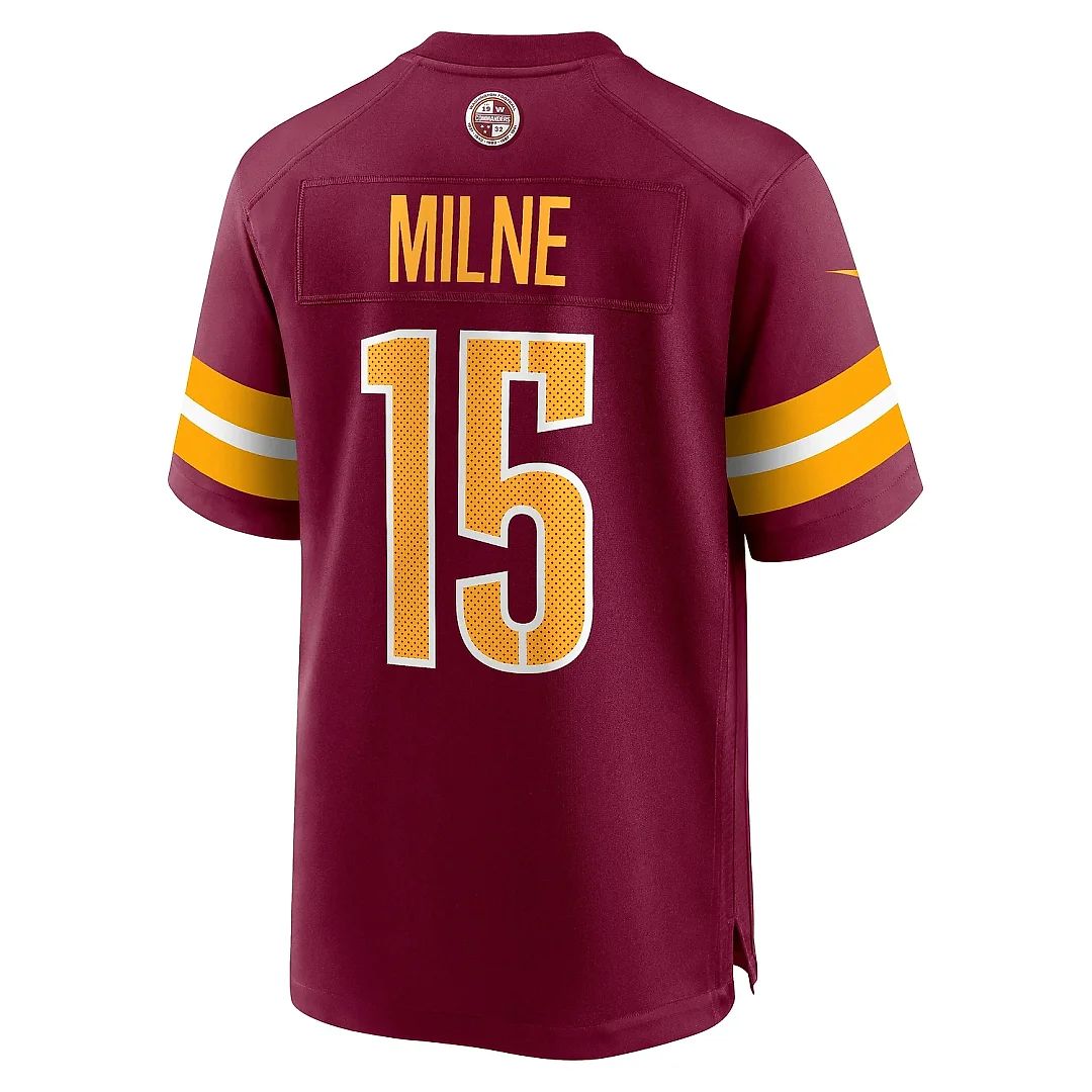 Zennovawear Men's Washington Commanders Dax Milne Burgundy Game Jersey