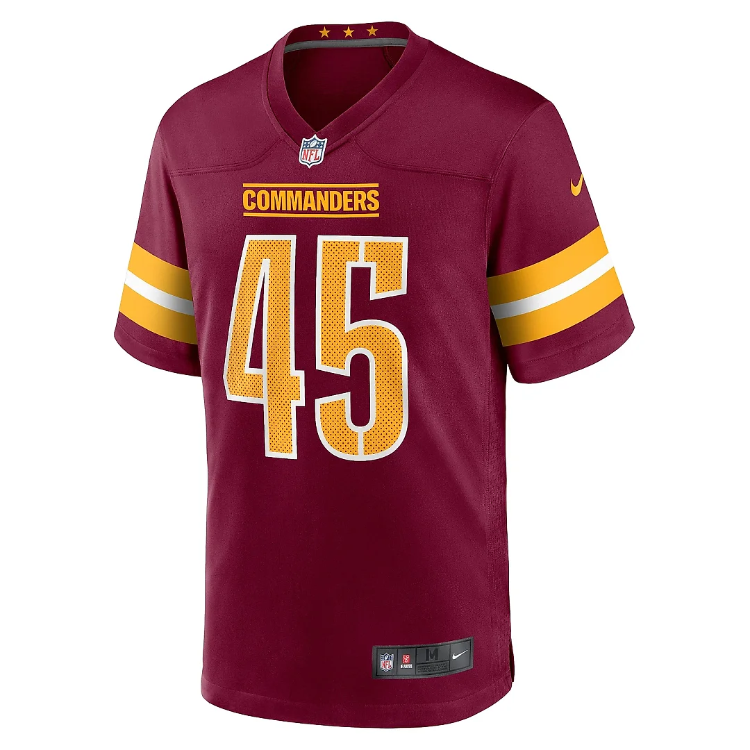 Zennovawear Men's Washington Commanders Dominique Hampton Burgundy Game Jersey