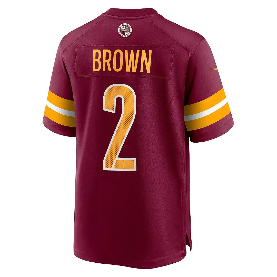 Zennovawear Men's Washington Commanders Dyami Brown Burgundy Player Game Jersey
