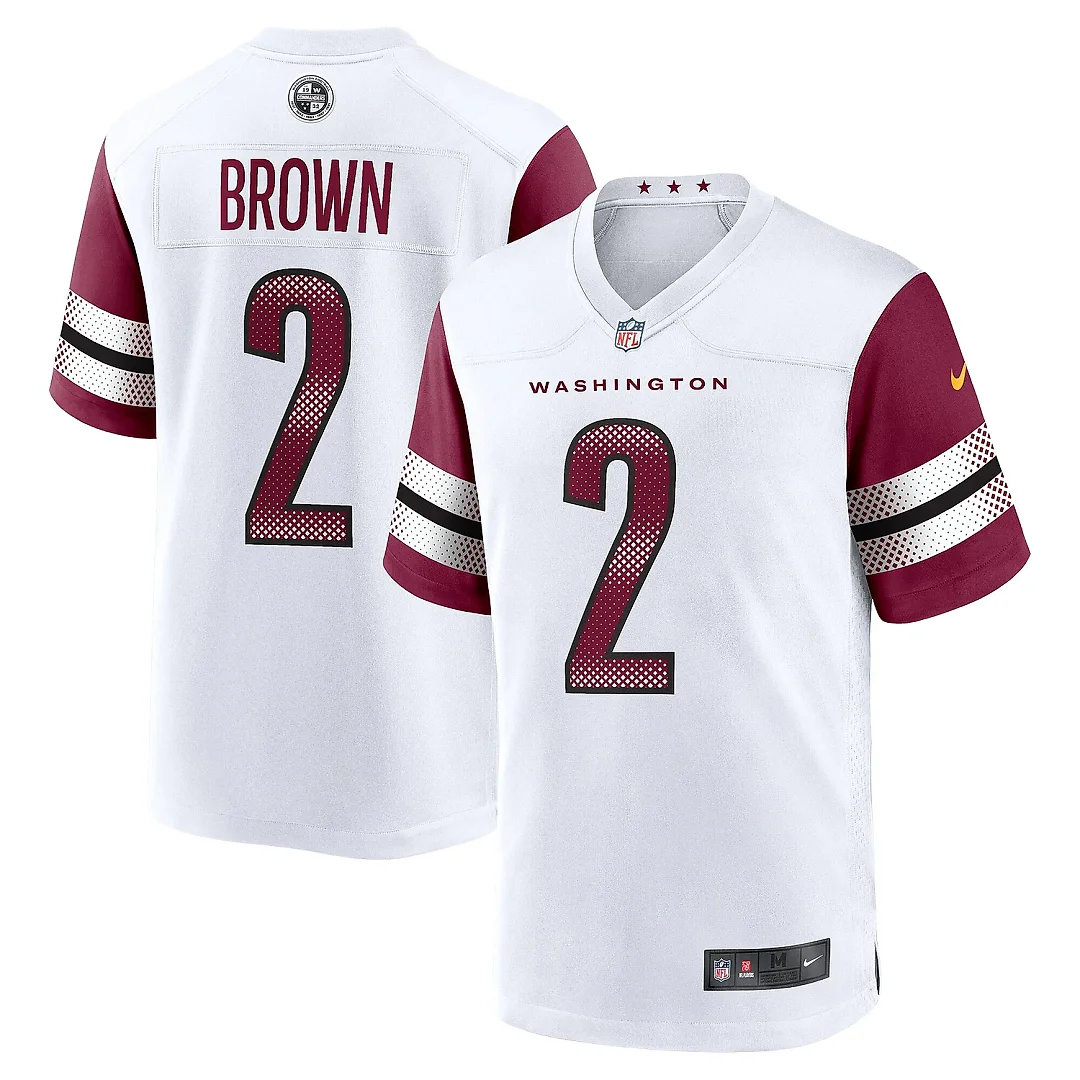 Zennovawear Men's Washington Commanders Dyami Brown White Game Jersey
