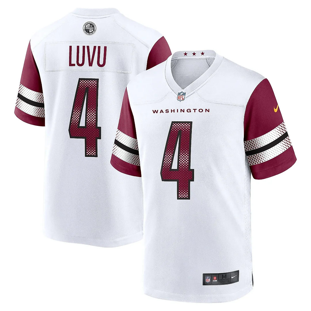 Zennovawear Men's Washington Commanders Frankie Luvu White Game Jersey