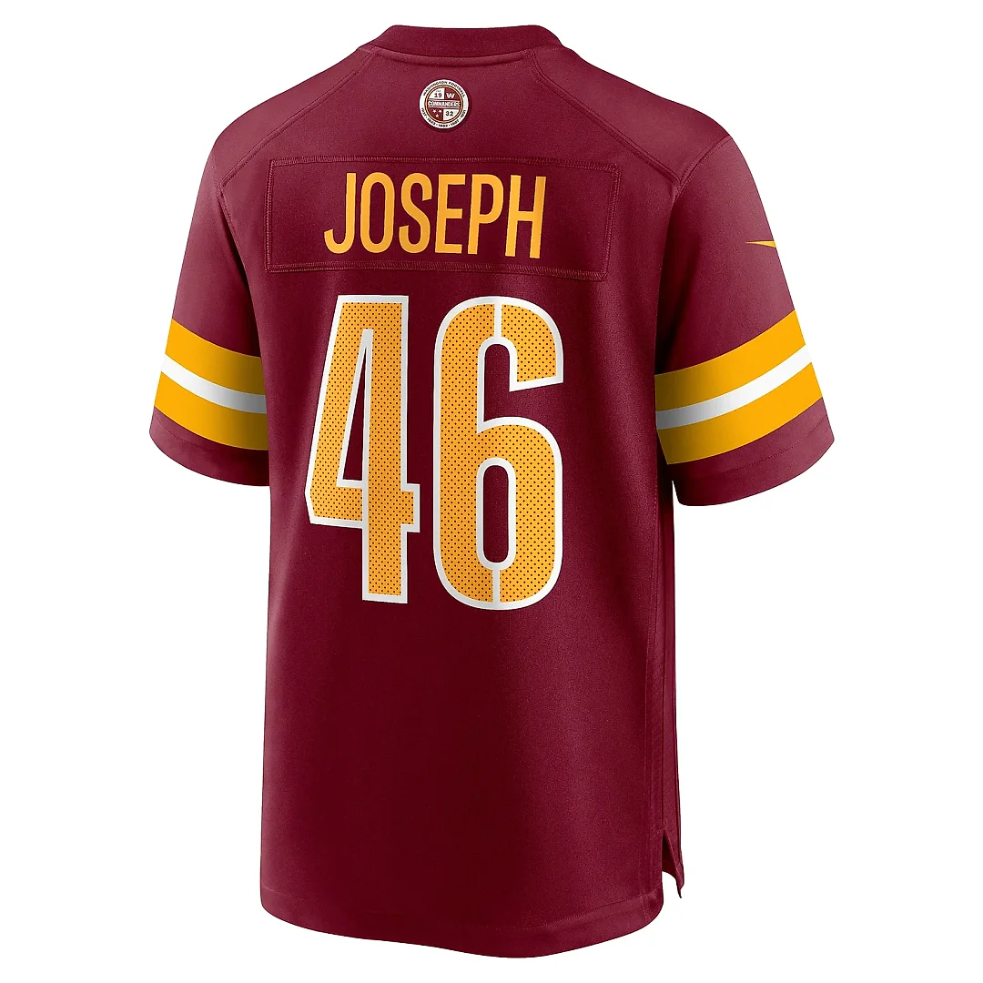 Zennovawear Men's Washington Commanders Greg Joseph Burgundy Team Game Jersey