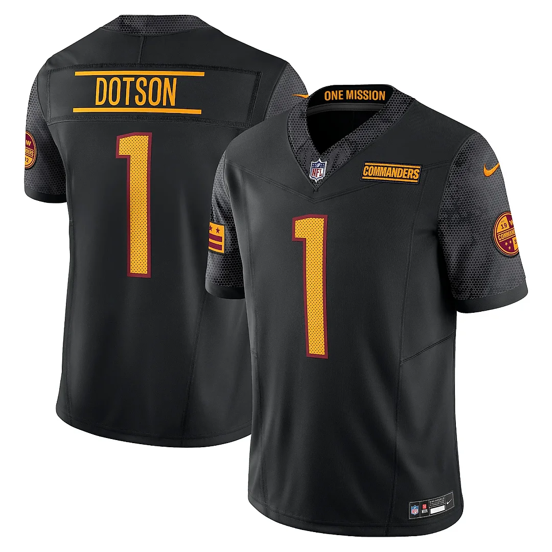 Zennovawear Men's Washington Commanders Jahan Dotson Black Alternate Vapor F.U.S.E. Limited Jersey