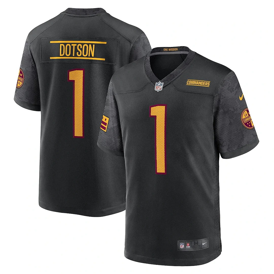 Zennovawear Men's Washington Commanders Jahan Dotson Black Alternate Game Jersey