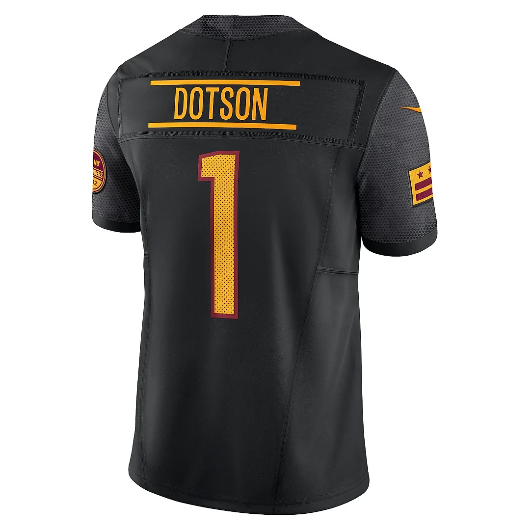 Zennovawear Men's Washington Commanders Jahan Dotson Black Alternate Vapor F.U.S.E. Limited Jersey