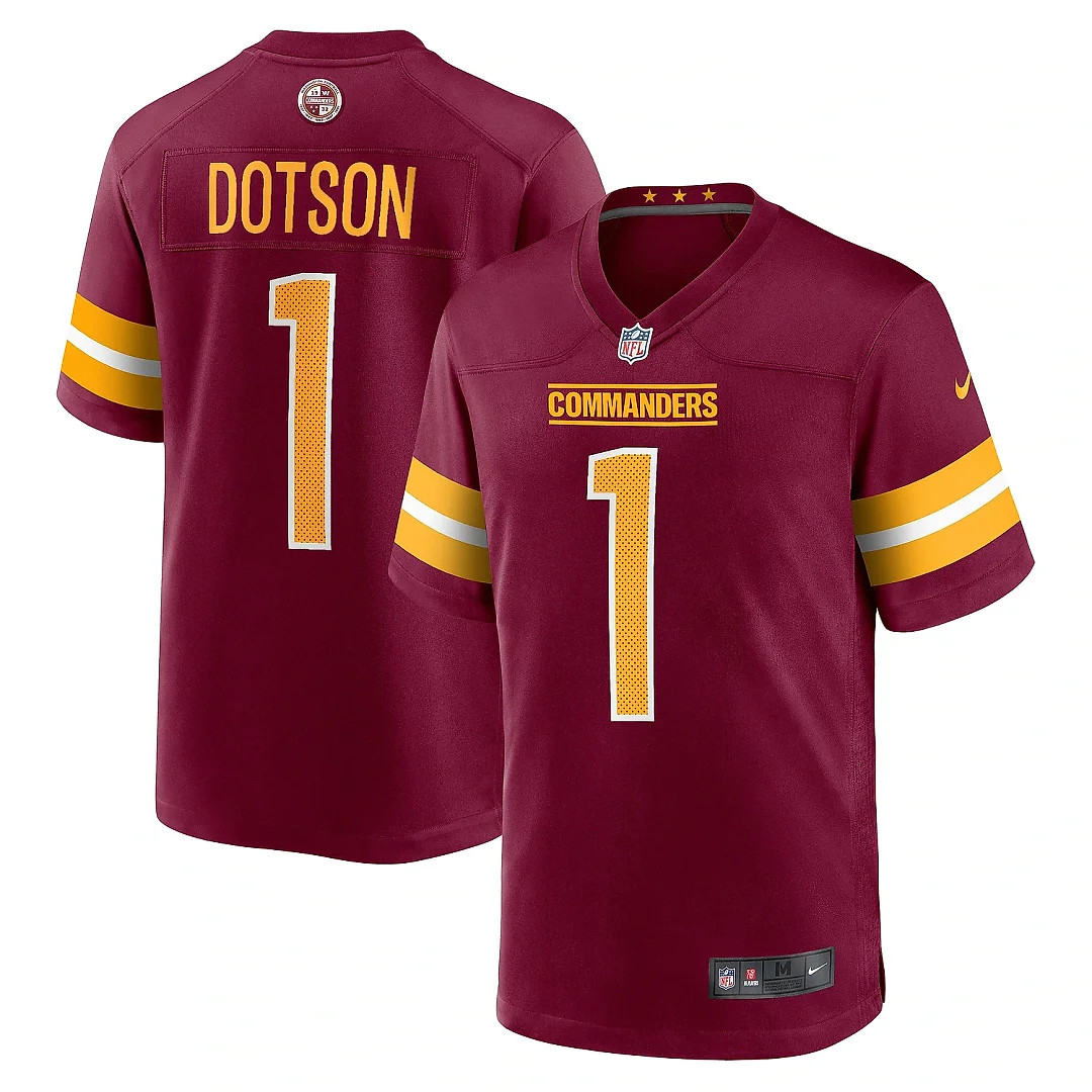 Zennovawear Men's Washington Commanders Jahan Dotson Burgundy Player Game Jersey