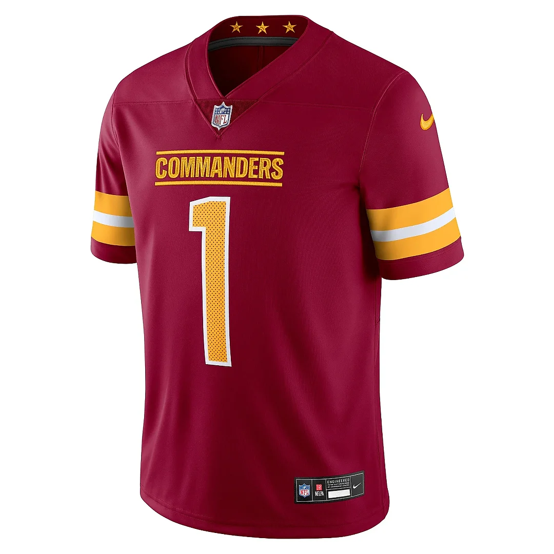 Zennovawear Men's Washington Commanders Jahan Dotson Burgundy Vapor Untouchable Limited Jersey