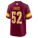 Zennovawear Men's Washington Commanders Jamin Davis Burgundy Game Jersey