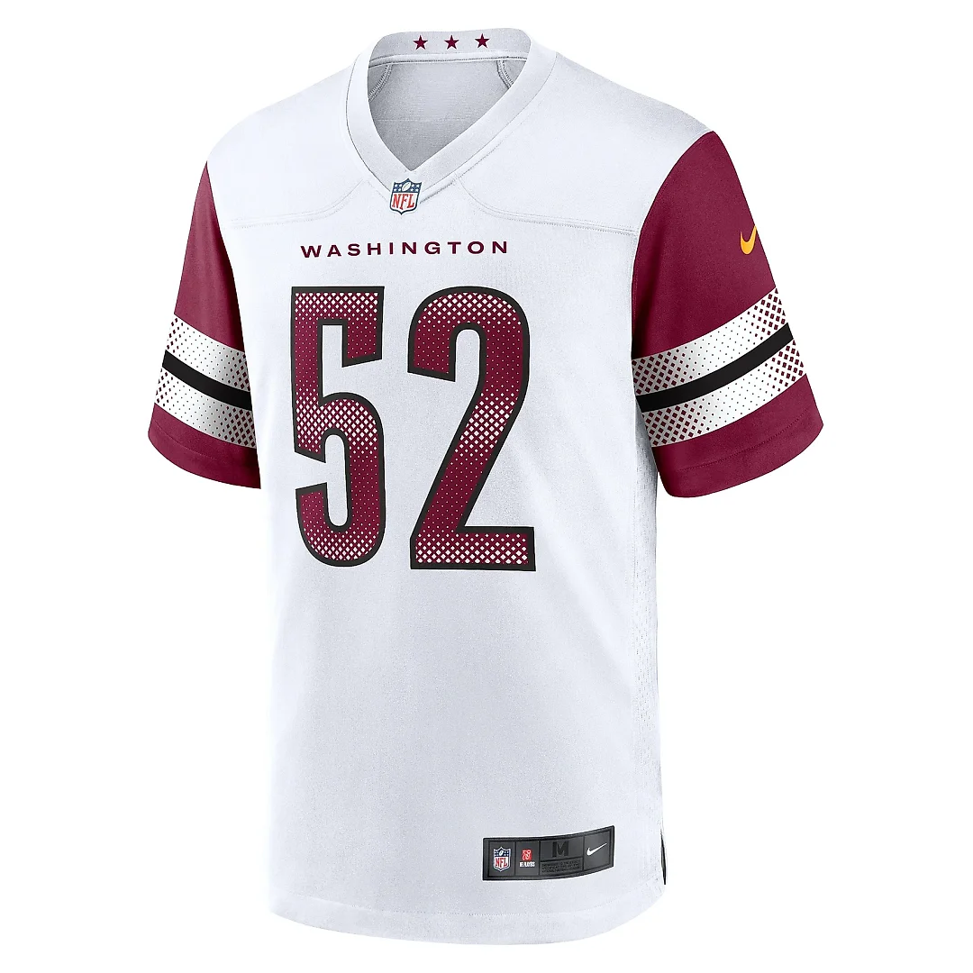 Zennovawear Men's Washington Commanders Jamin Davis White Game Jersey