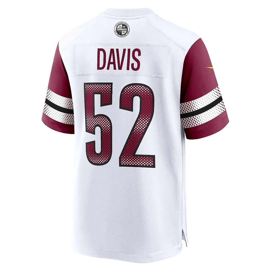 Zennovawear Men's Washington Commanders Jamin Davis White Game Jersey