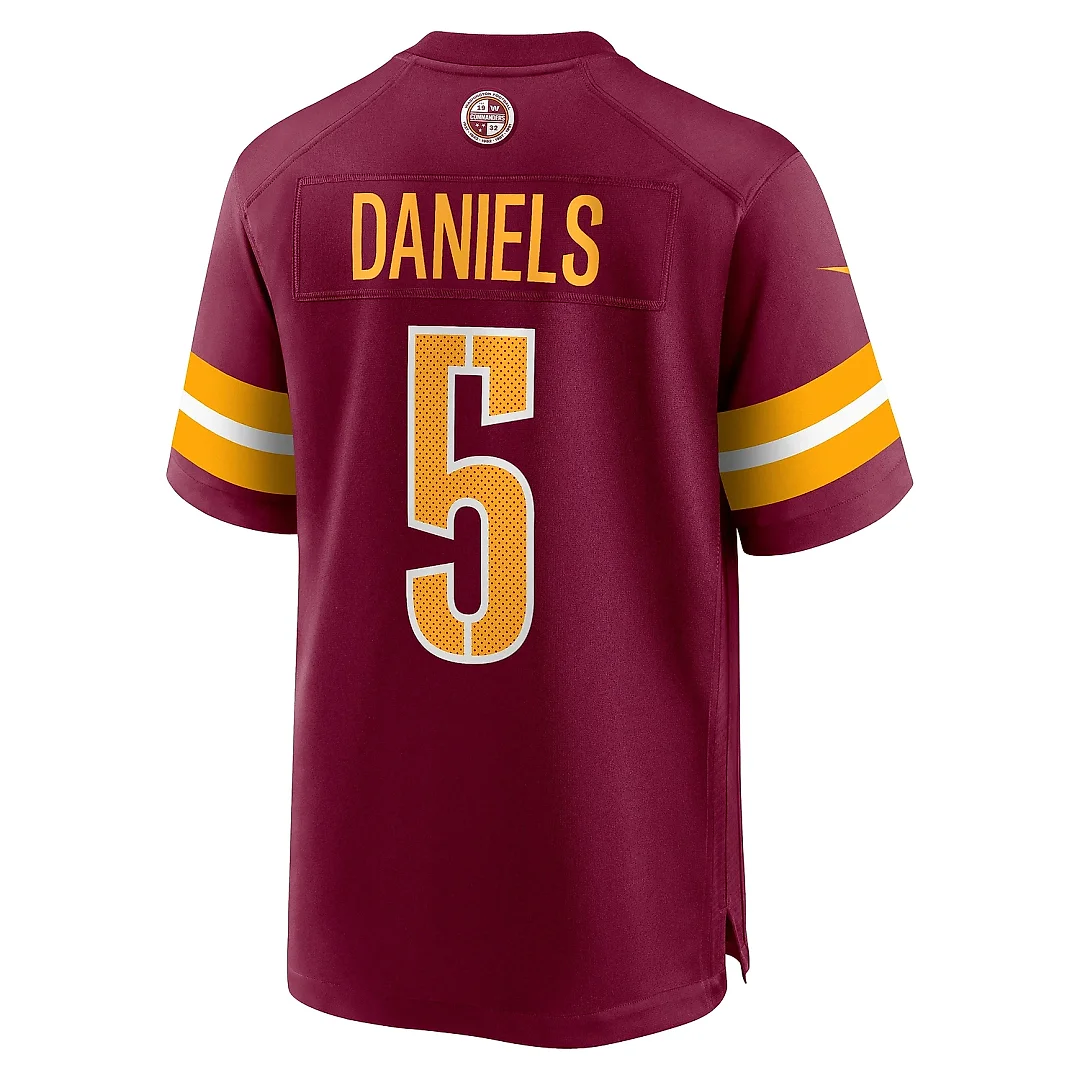 Zennovawear Men's Washington Commanders Jayden Daniels Burgundy Player Game Jersey