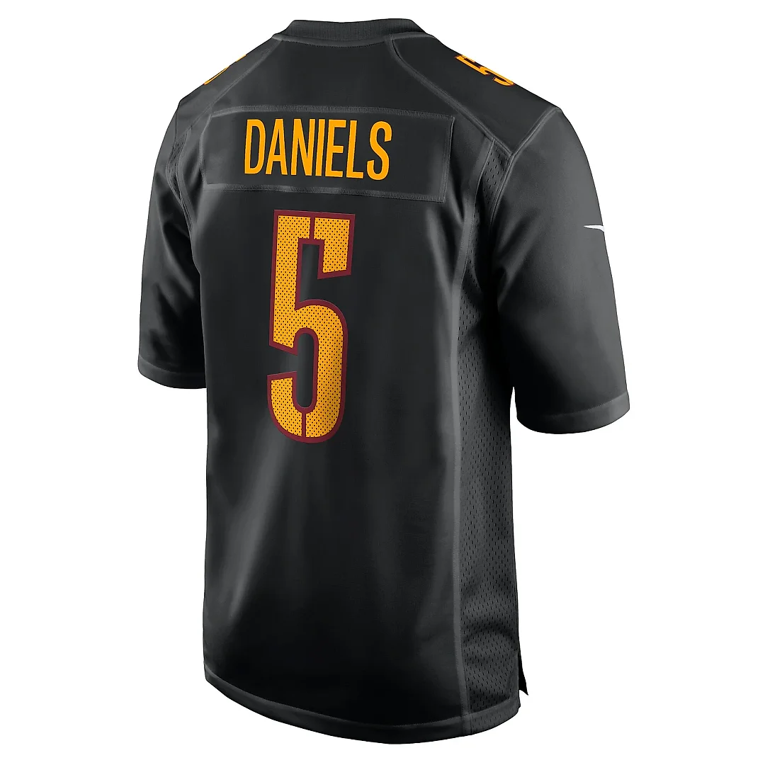 Zennovawear Men's Washington Commanders Jayden Daniels Carbon Black Fashion Jersey