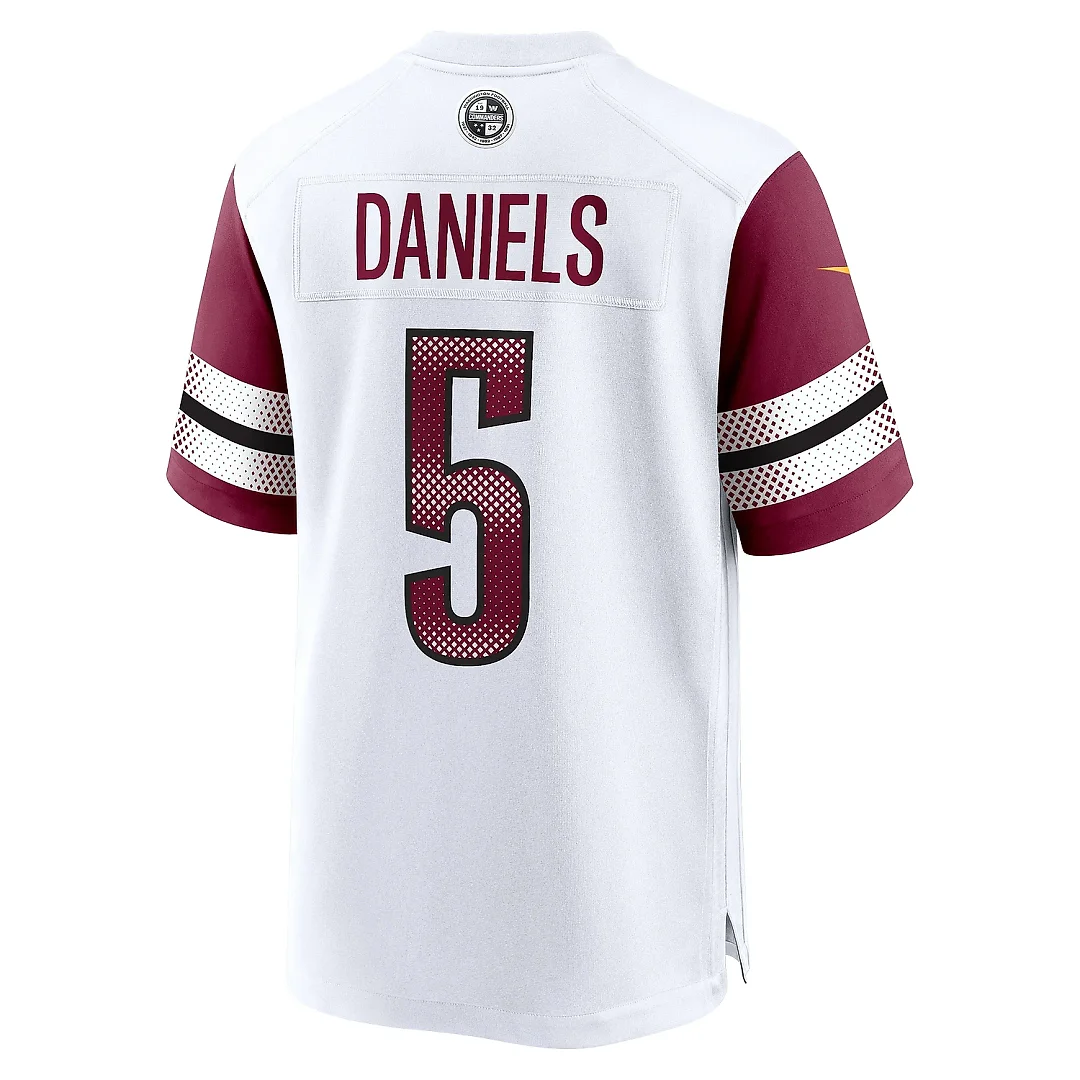 Zennovawear Men's Washington Commanders Jayden Daniels White Player Game Jersey
