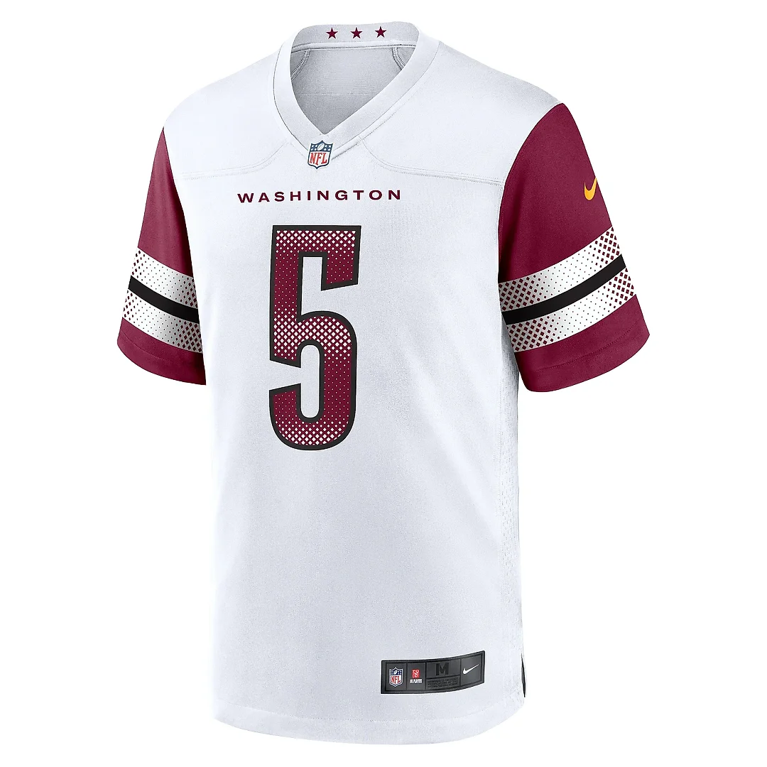 Zennovawear Men's Washington Commanders Jayden Daniels White Player Game Jersey
