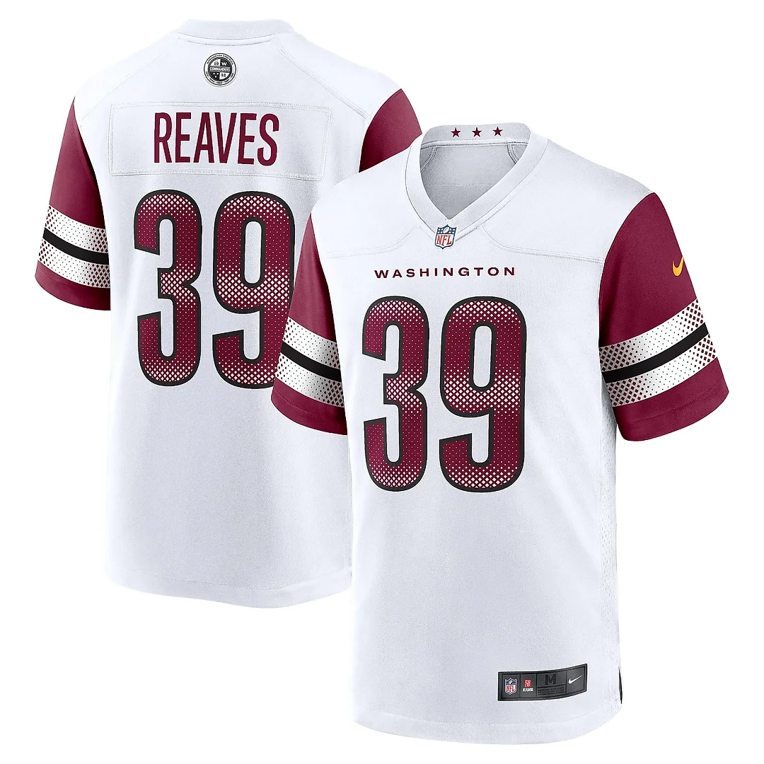 Zennovawear Men's Washington Commanders Jeremy Reaves White Game Jersey