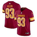Zennovawear Men's Washington Commanders Jonathan Allen Burgundy Vapor Untouchable Limited Jersey