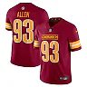 Zennovawear Men's Washington Commanders Jonathan Allen Burgundy Vapor Untouchable Limited Jersey