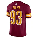 Zennovawear Men's Washington Commanders Jonathan Allen Burgundy Vapor Limited Jersey