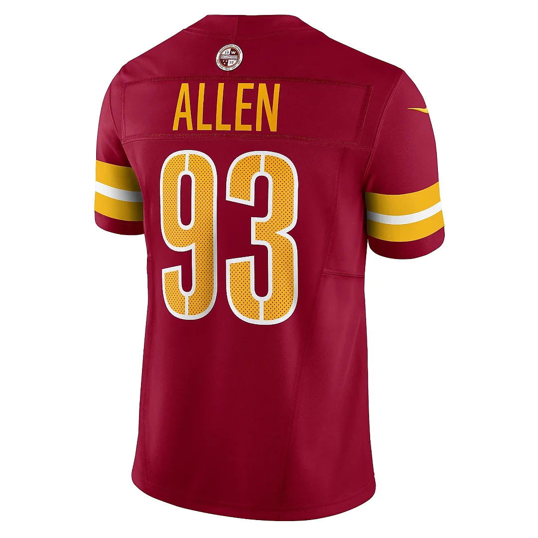 Zennovawear Men's Washington Commanders Jonathan Allen Burgundy Vapor F.U.S.E. Limited Jersey