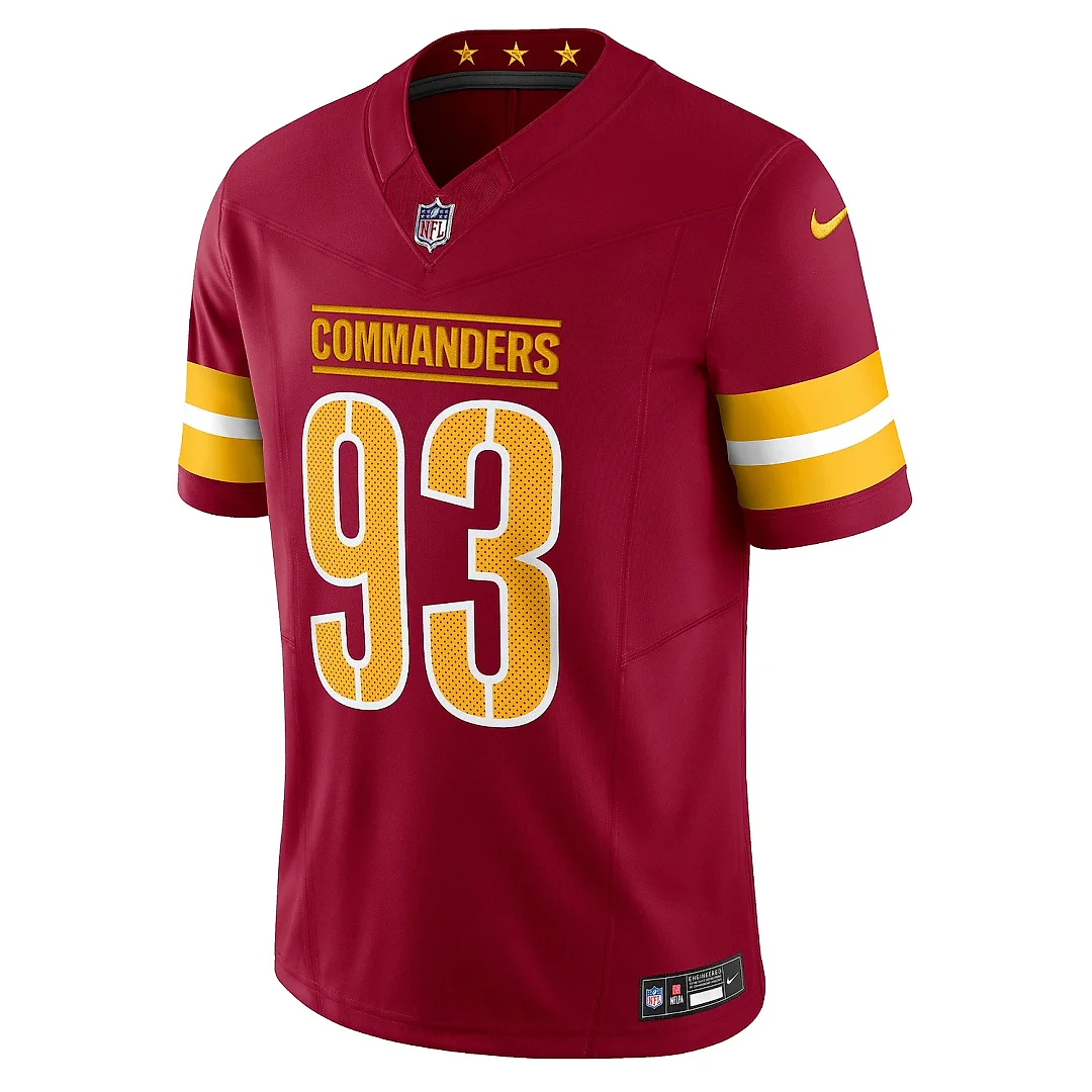 Zennovawear Men's Washington Commanders Jonathan Allen Burgundy Vapor F.U.S.E. Limited Jersey
