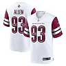 Zennovawear Men's Washington Commanders Jonathan Allen White Game Jersey