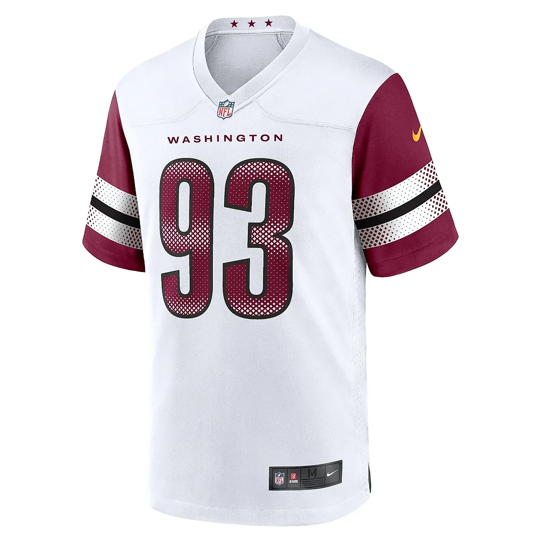 Zennovawear Men's Washington Commanders Jonathan Allen White Game Jersey