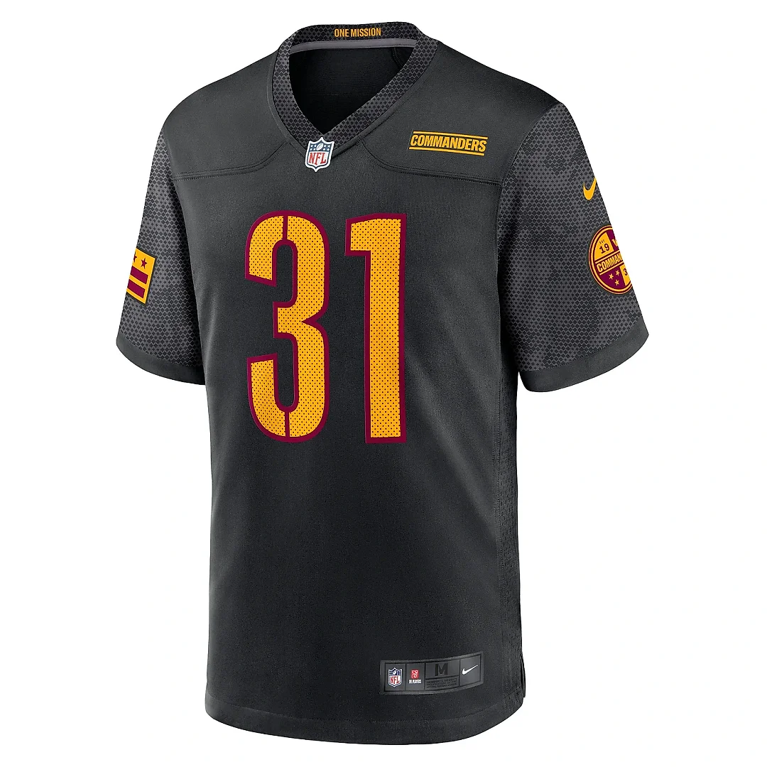 Zennovawear Men's Washington Commanders Kamren Curl Black Alternate Game Player Jersey
