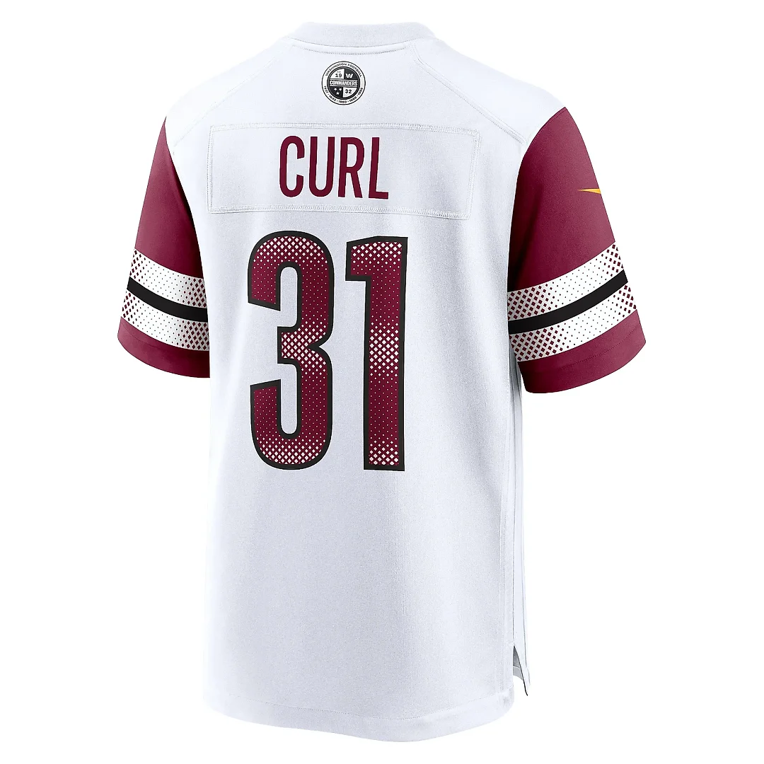 Zennovawear Men's Washington Commanders Kamren Curl White Game Jersey