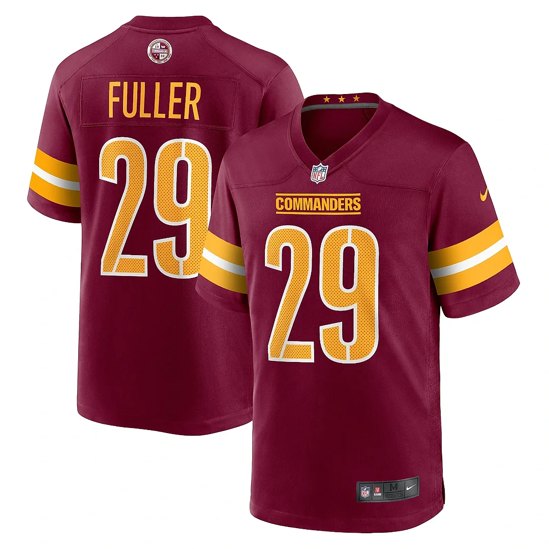 Zennovawear Men's Washington Commanders Kendall Fuller Burgundy Game Jersey