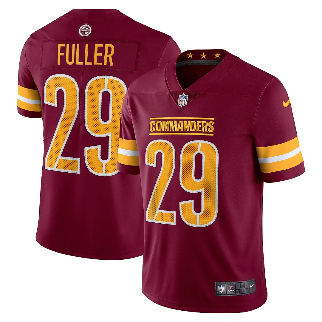 Zennovawear Men's Washington Commanders Kendall Fuller Burgundy Vapor Limited Jersey