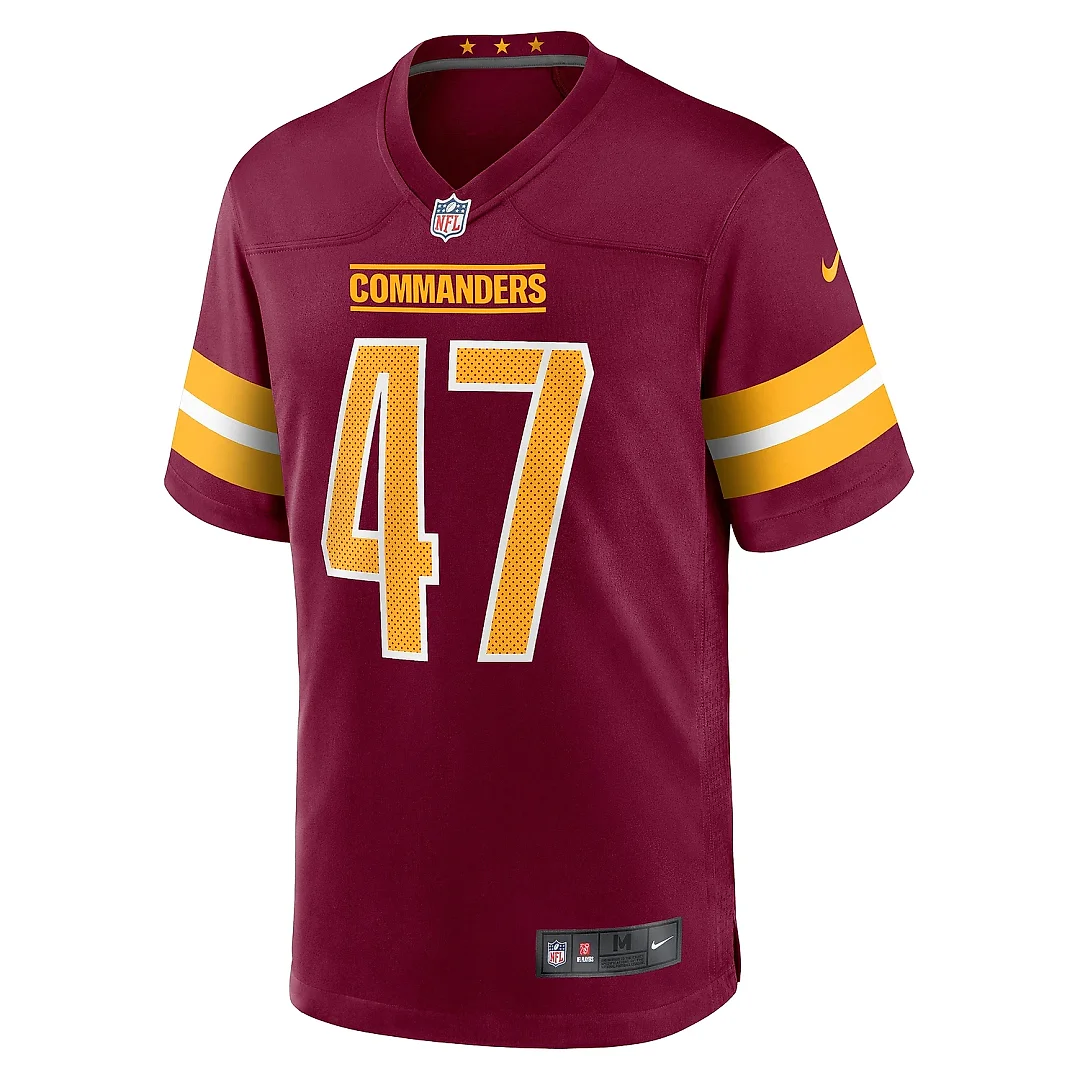 Zennovawear Men's Washington Commanders Khaleke Hudson Burgundy Game Jersey