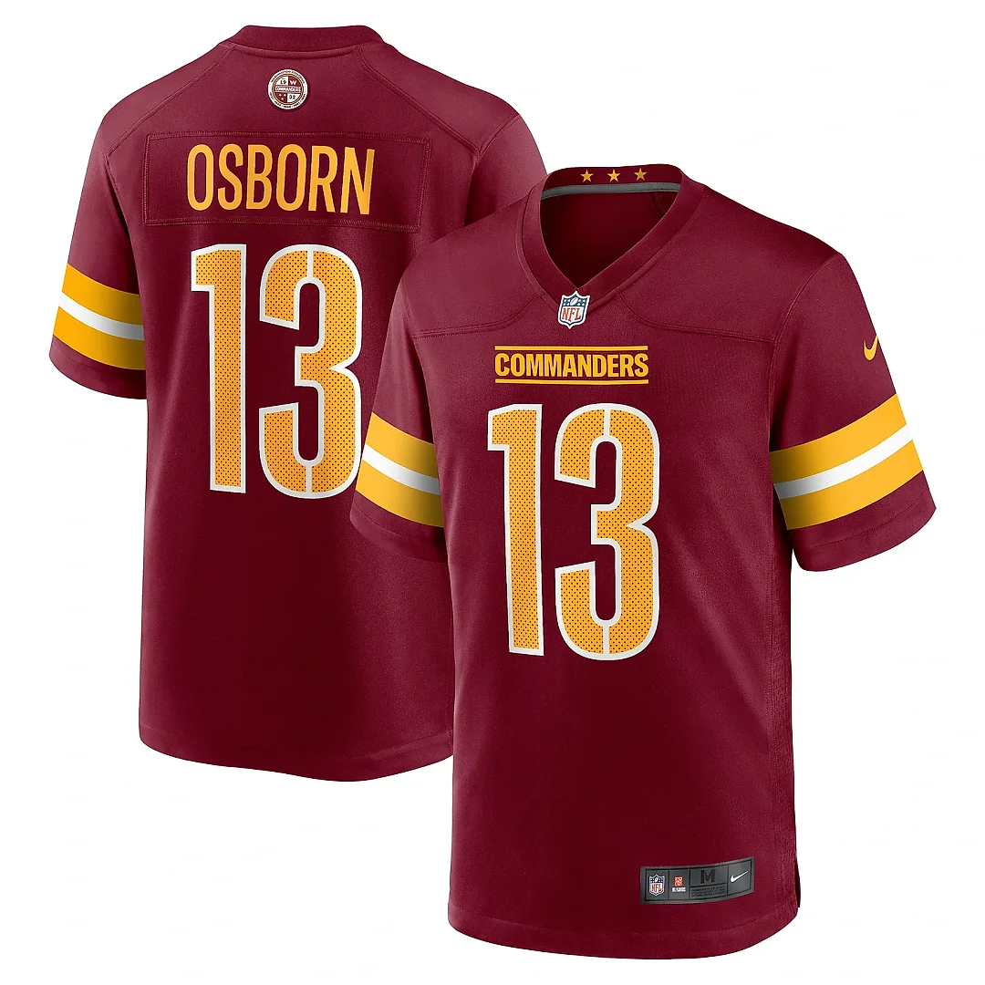 Zennovawear Men's Washington Commanders K.J. Osborn Burgundy Team Game Jersey