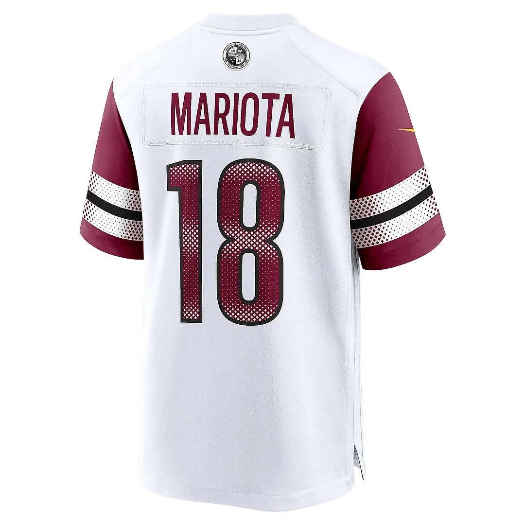 Zennovawear Men's Washington Commanders Marcus Mariota White Game Jersey