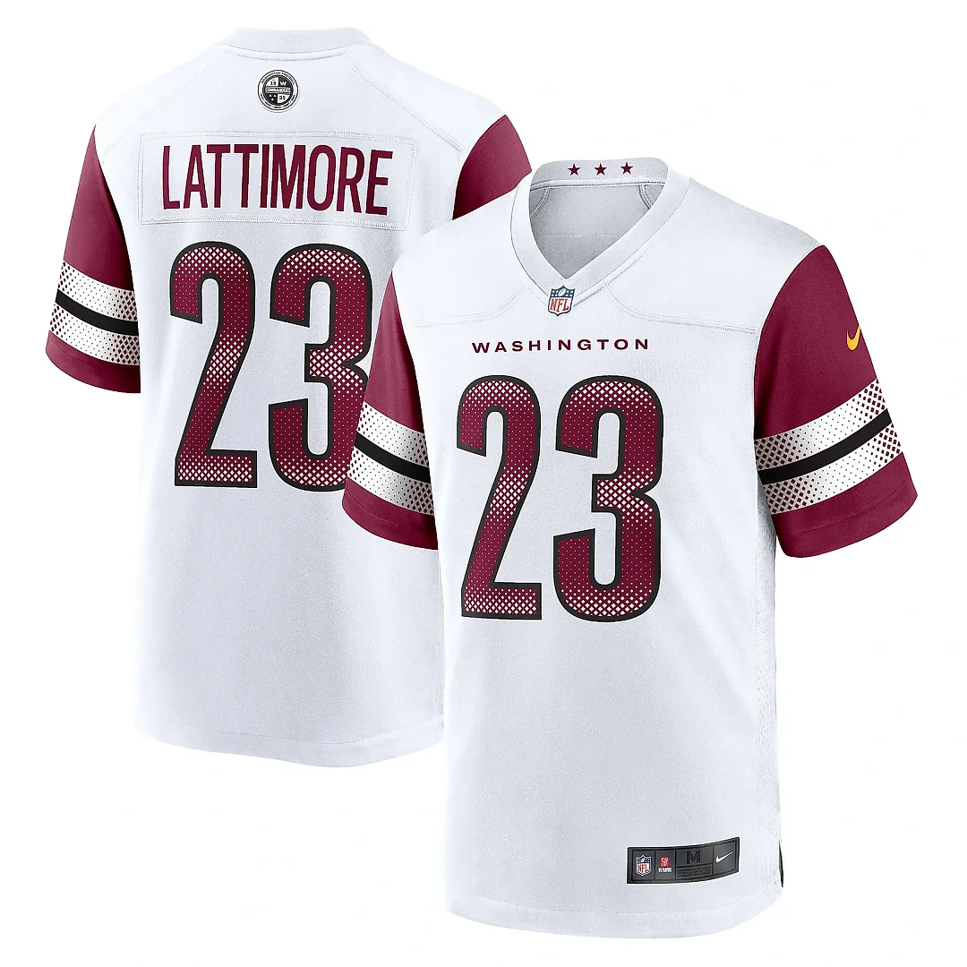 Zennovawear Men's Washington Commanders Marshon Lattimore White Game Jersey