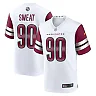 Zennovawear Men's Washington Commanders Montez Sweat White Game Jersey