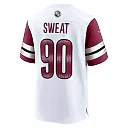 Zennovawear Men's Washington Commanders Montez Sweat White Game Jersey