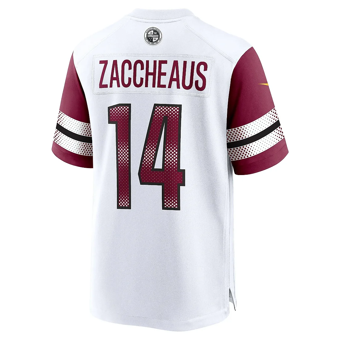 Zennovawear Men's Washington Commanders Olamide Zaccheaus White Game Jersey