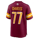 Zennovawear Men's Washington Commanders Saahdiq Charles Burgundy Game Jersey