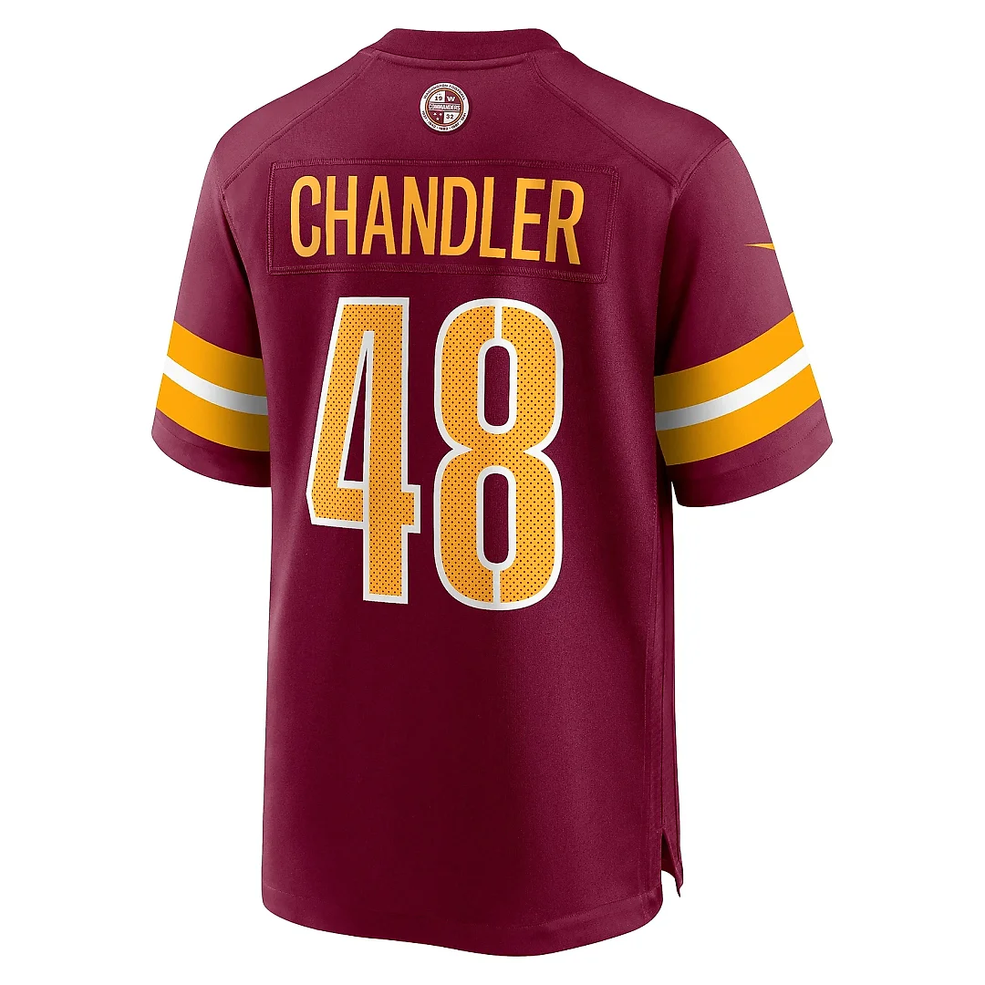 Zennovawear Men's Washington Commanders Sean Chandler Burgundy Game Jersey