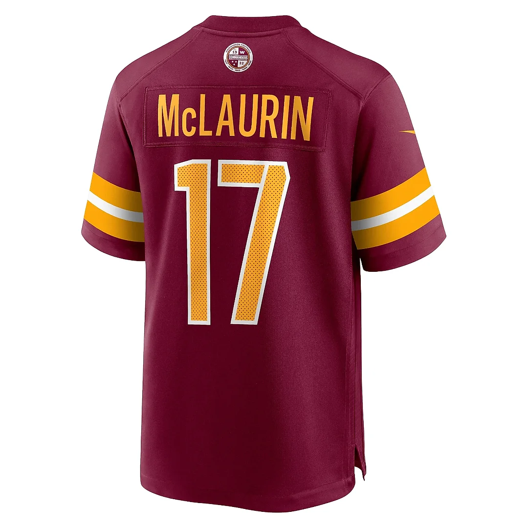 Zennovawear Men's Washington Commanders Terry McLaurin Burgundy Game Jersey