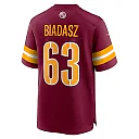 Zennovawear Men's Washington Commanders Tyler Biadasz Burgundy Game Jersey